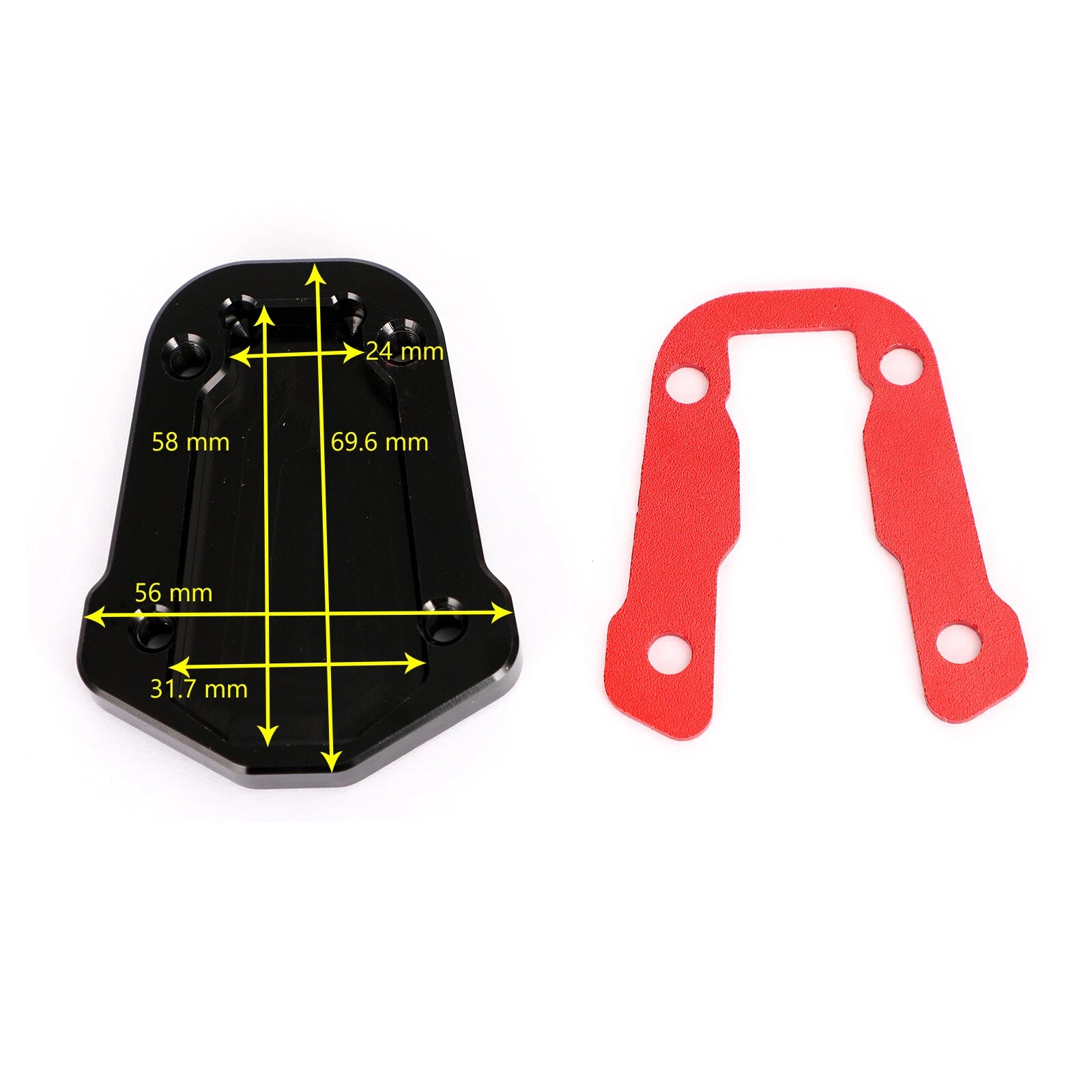 Kickstand Enlarger Plate Pad for Honda CRF300L CRF300 Rally (2021–2022)