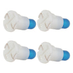 10Pcs Ice Blue T5/T4.7 Neo Wedge Bulbs for Dashboard A/C Control