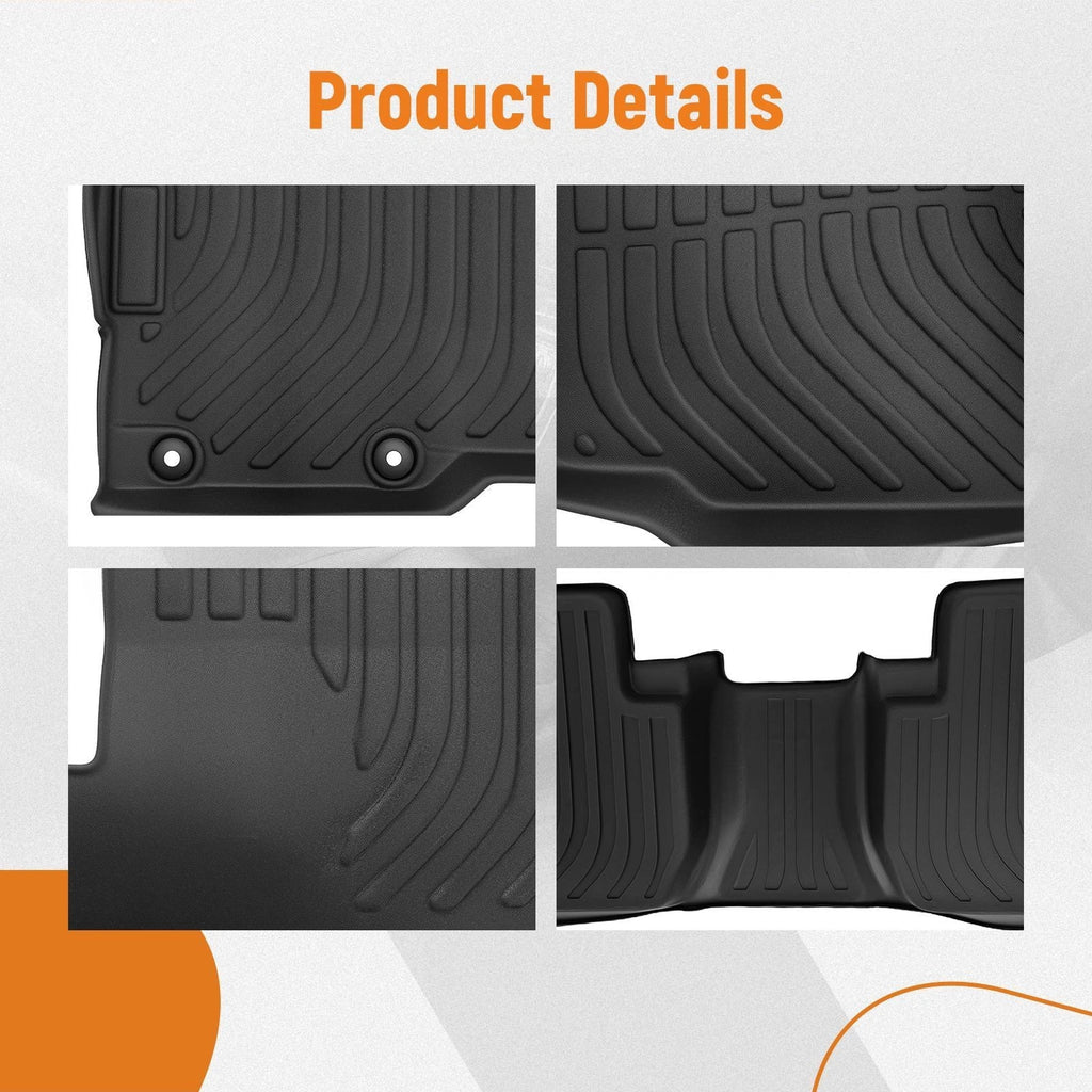 Black Anti-Slip Floor Mats for Mitsubishi Outlander (2014–2021)