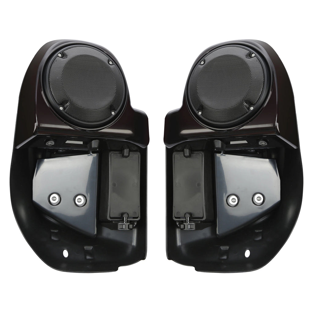 Lower Vented Fairings for Harley CVO Street Glide (2014–2024) 19" Black Forest