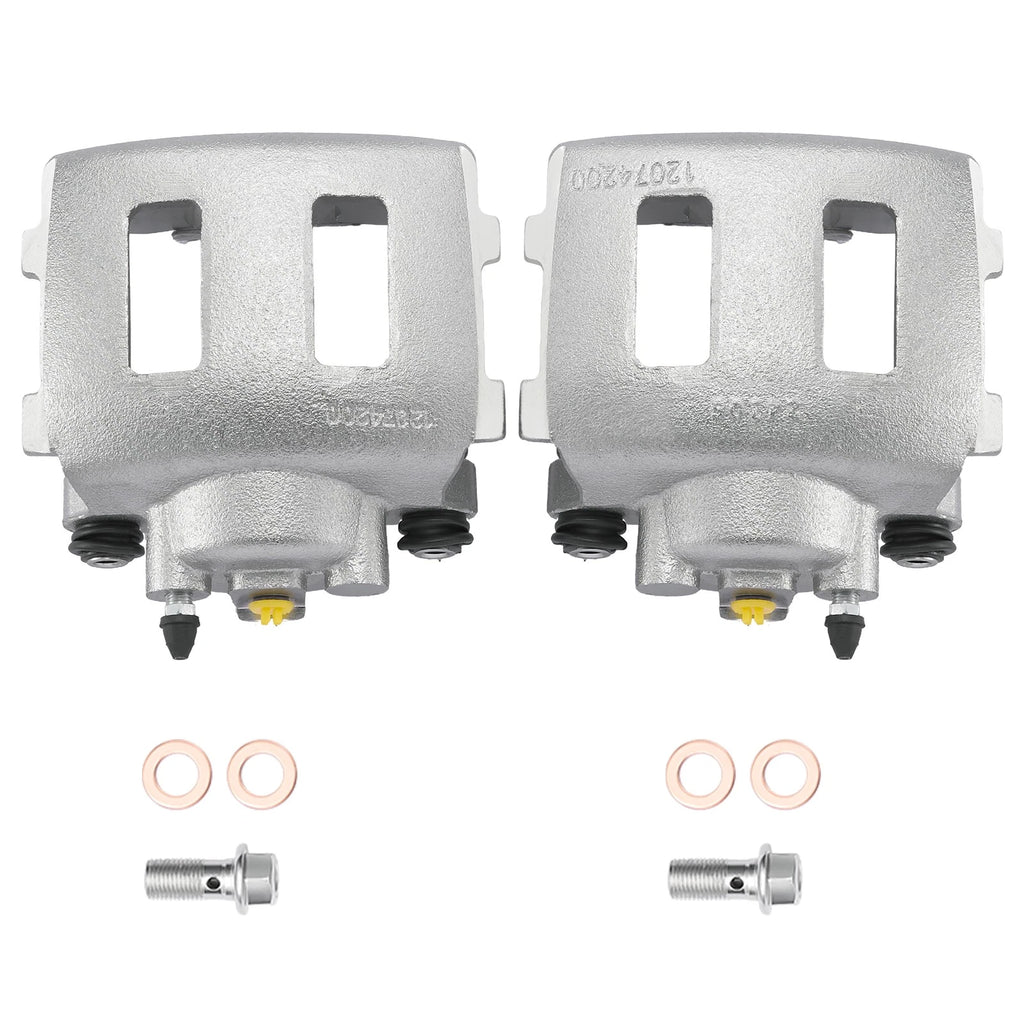 Front Brake Calipers Set of 2 for Jeep Wrangler 90-06, 2.4L/4.2L, Wagoneer