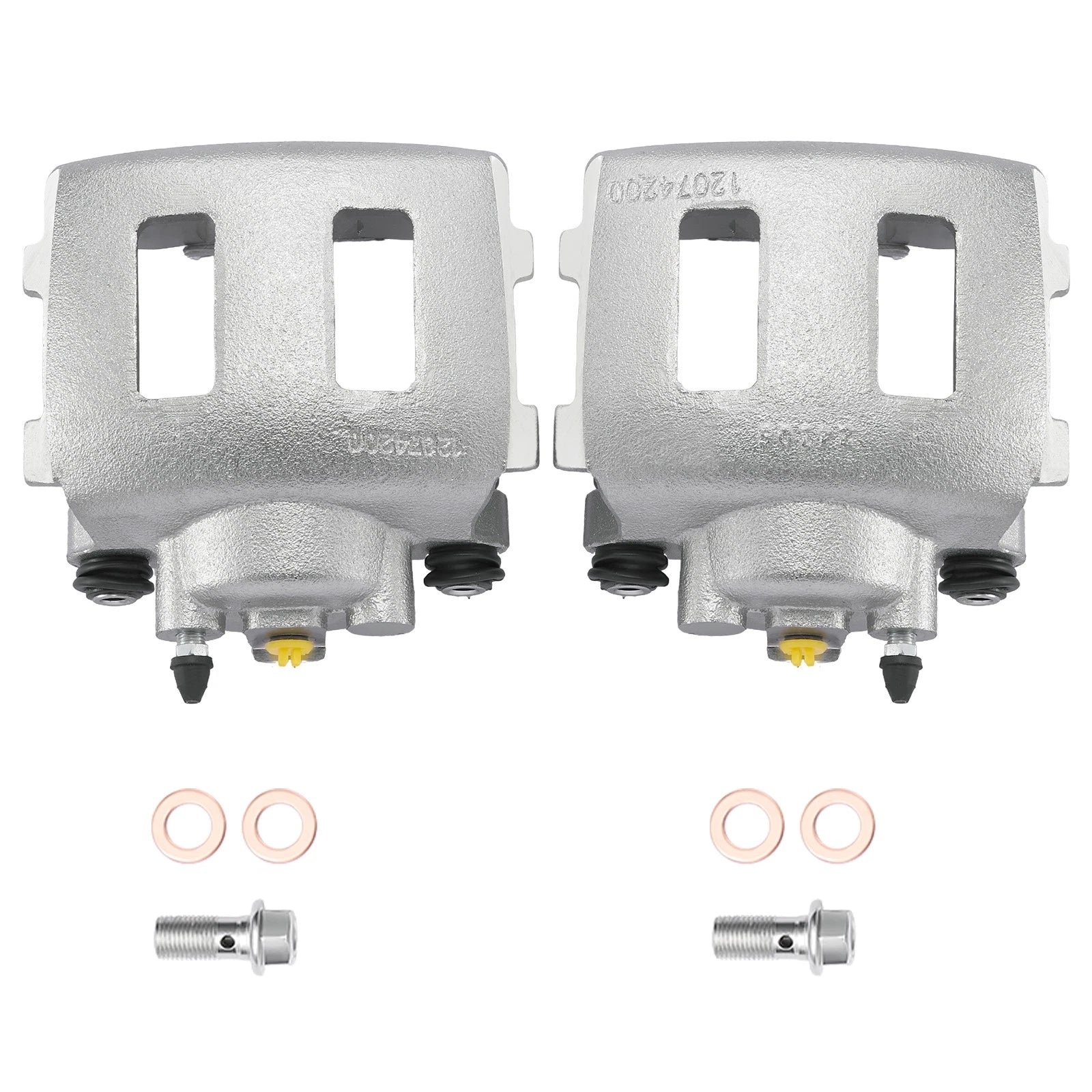 Front Brake Calipers Set of 2 for Jeep Wrangler 90-06, 2.4L/4.2L, Wagoneer