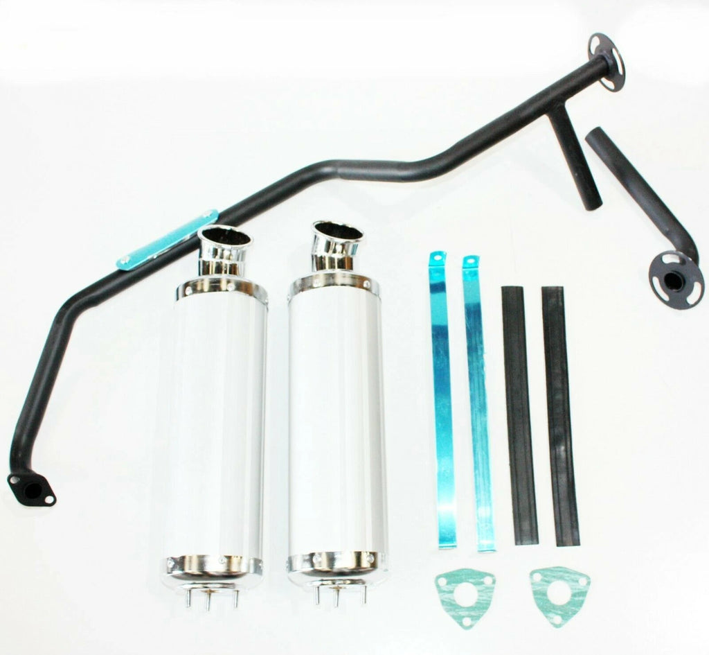 Twin Exhaust Pipe for GY6 150cc Bull Style ATV (2000–2023)