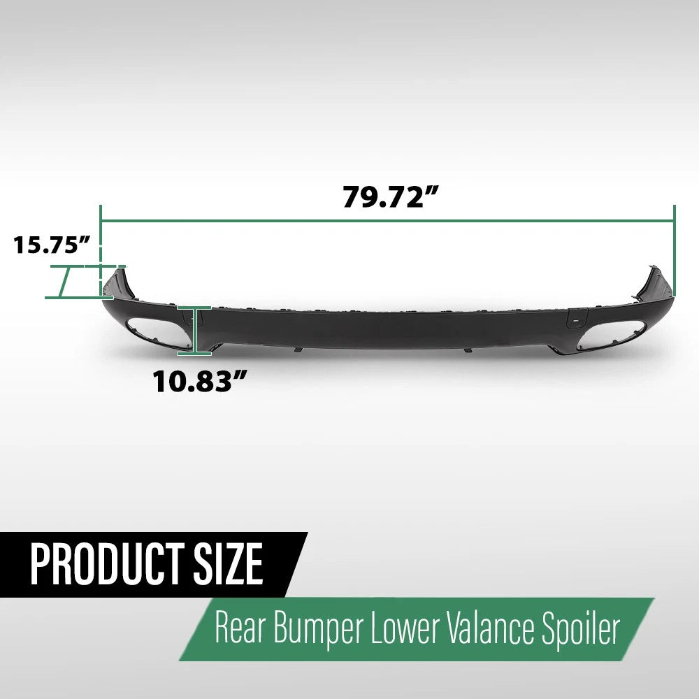 Rear Bumper Lower Valance Spoiler for Porsche Cayenne (2008–2010)