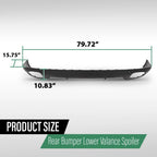 Rear Bumper Lower Valance Spoiler for Porsche Cayenne (2008–2010)
