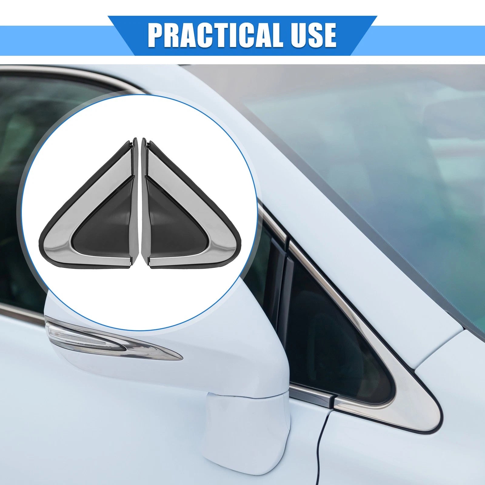2 Pcs Door Mirror Flag Cover for Honda CR-V (2012–2016)