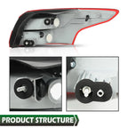 Rear Outer Tail Light Brake Lamp Assembly for Ford Focus (2012–2014)