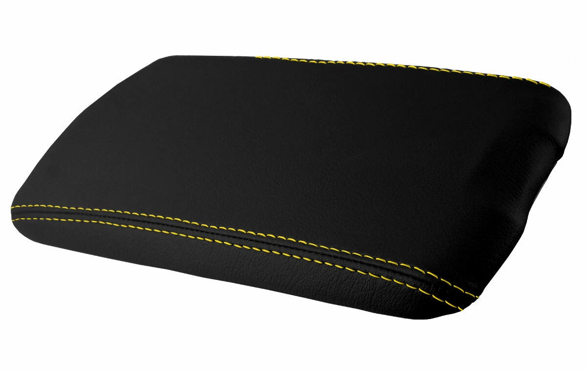 Console Lid Cover for Mazda RX8 (2004–2008) Leather Yellow Stitch
