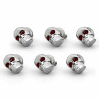 6x Chrome Skull License Plate Frame Screw Bolt T9 for Universal Motorcycle