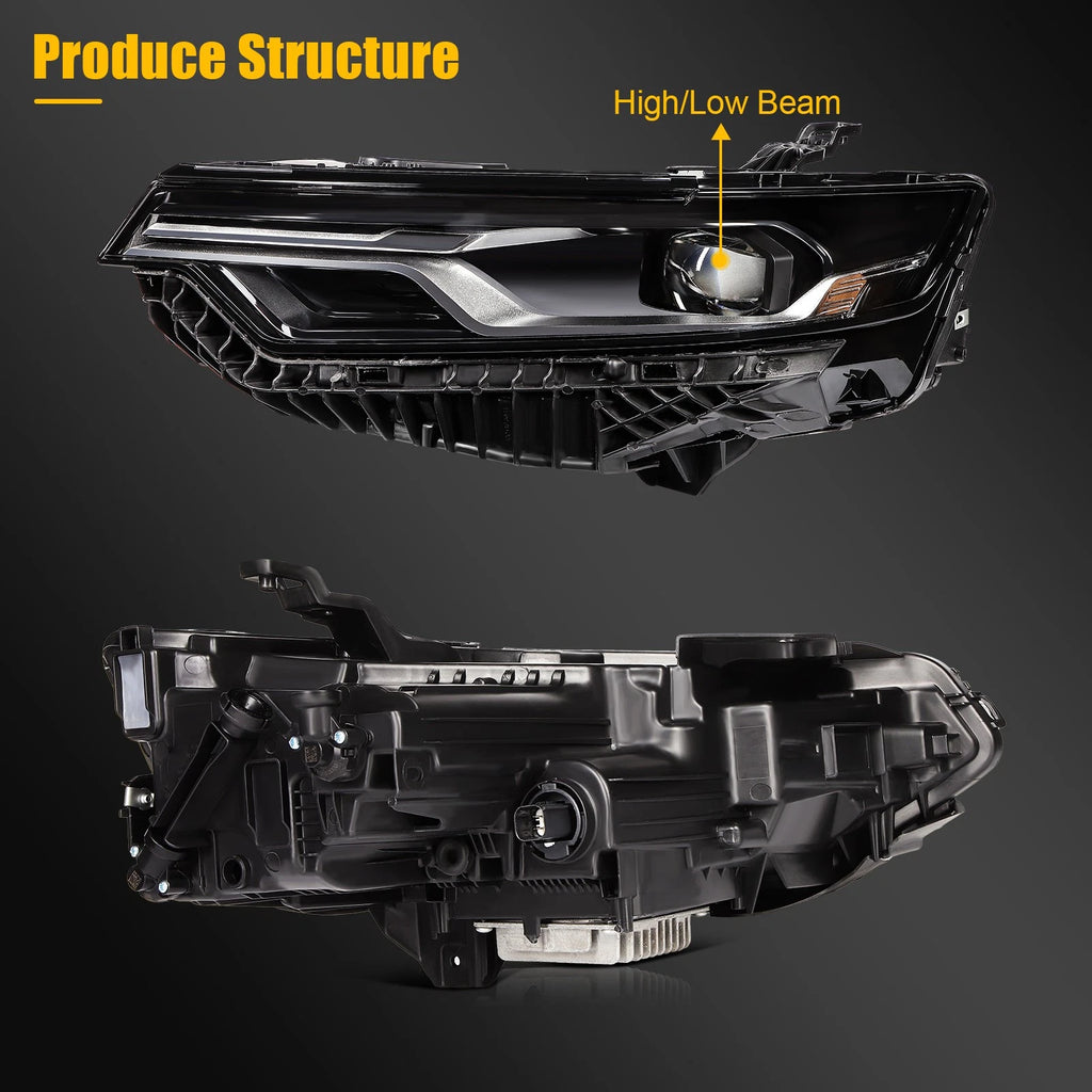 Full LED Left Driver Side Headlight for Cadillac XT6 (2020–2023)