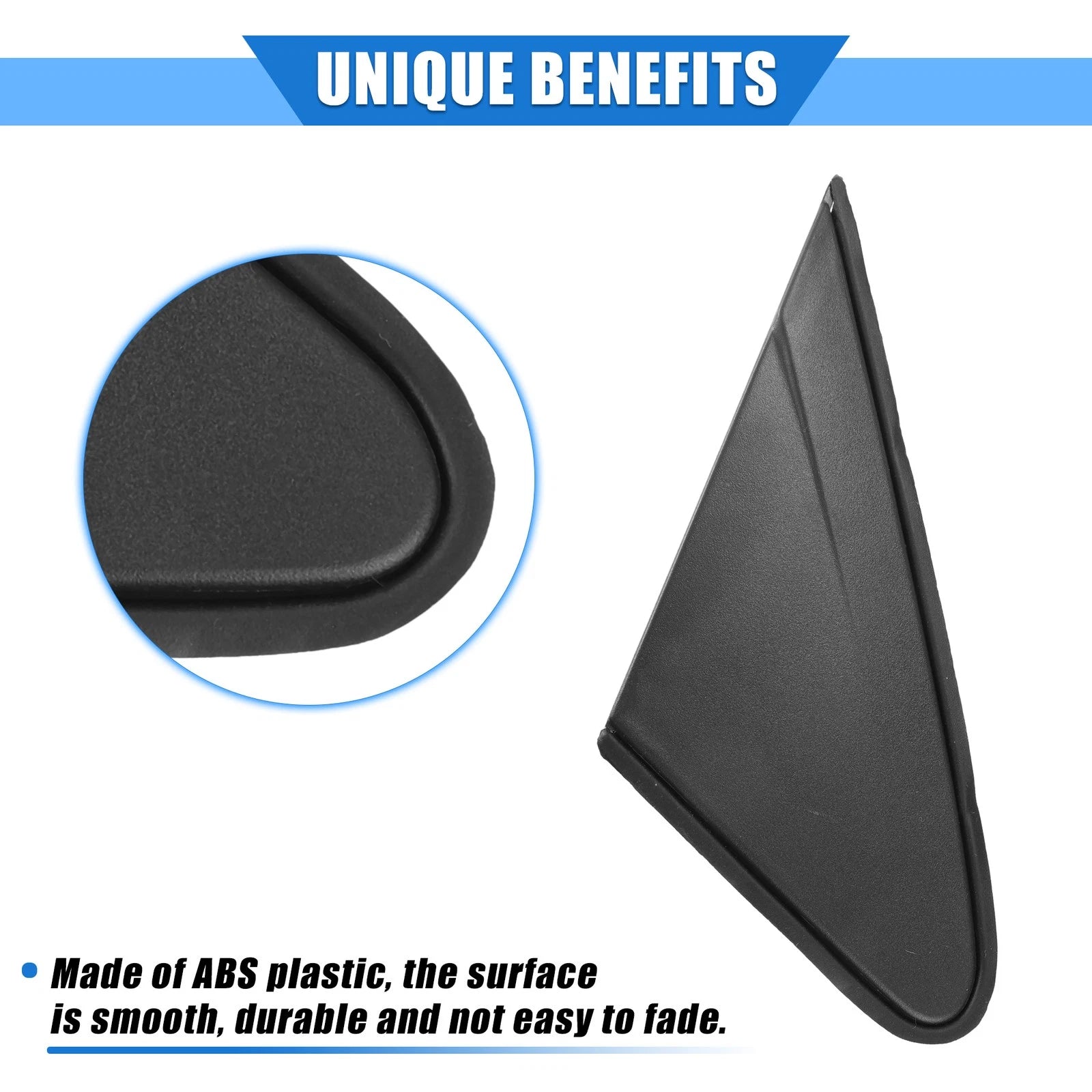 Pair Rear View Mirror Corner Triangle Trim for Chevy Cruze (2011–2016)