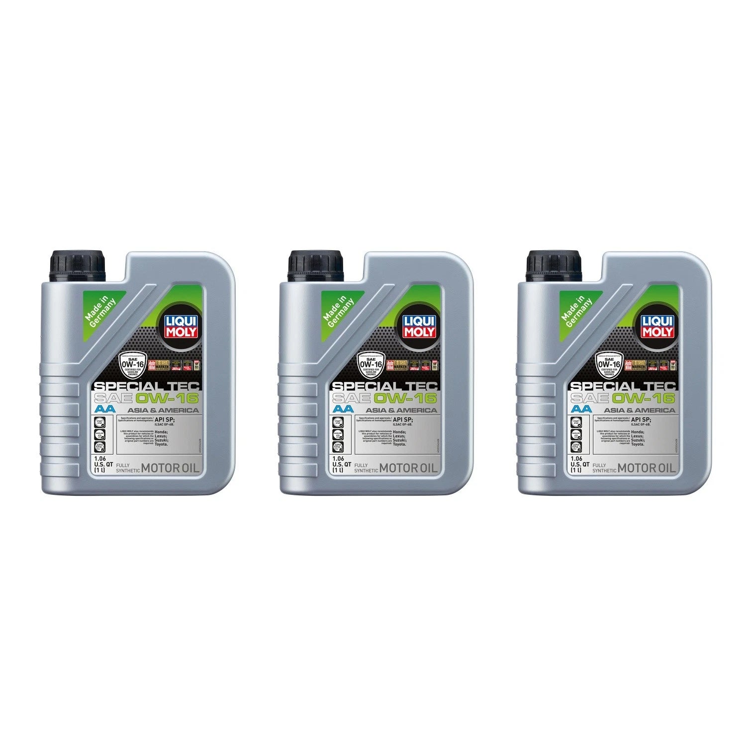 Set of 3 Liqui Moly Special Tec AA 0W-16 Engine Motor Oil (3L)