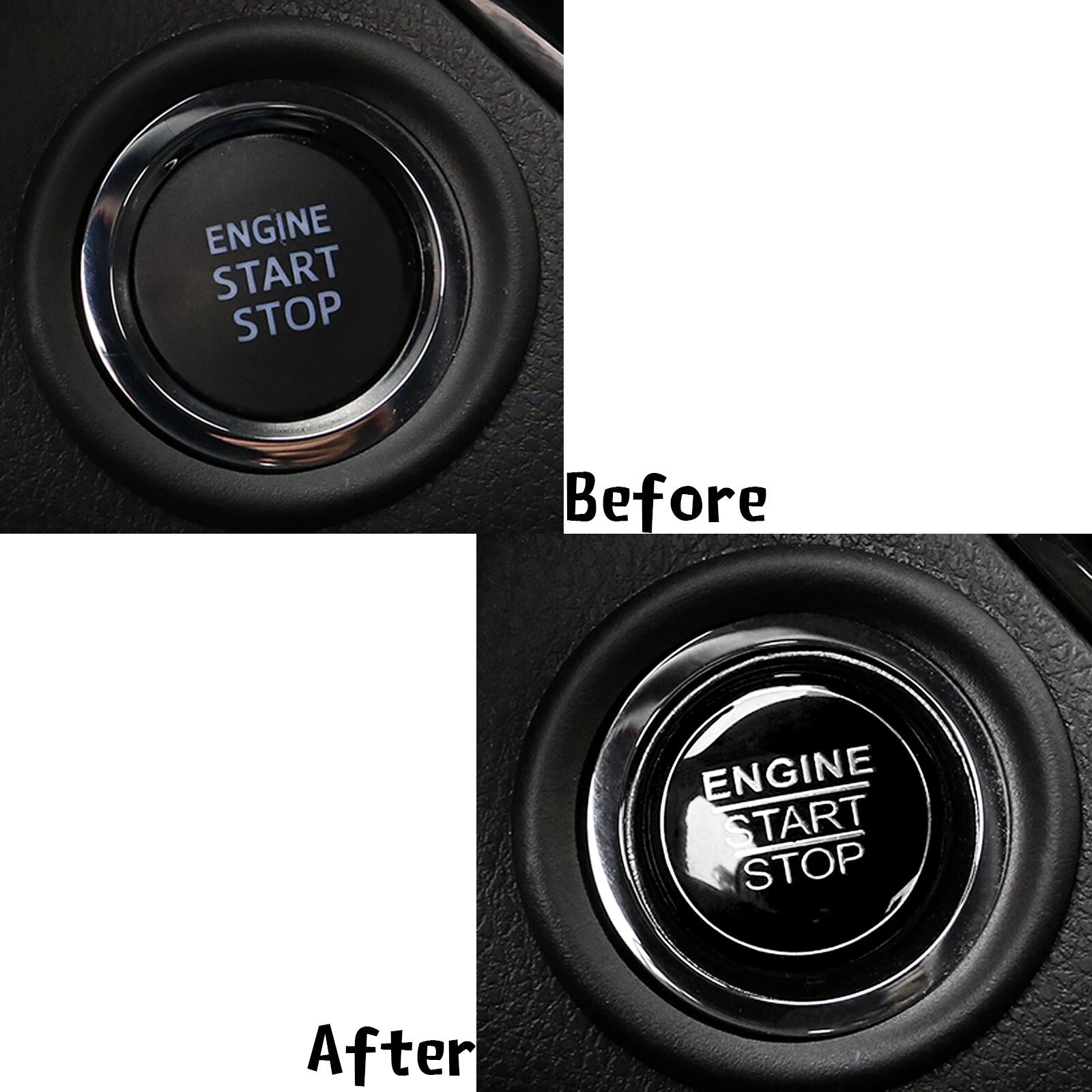 Engine Start Stop Push Button Cap Cover Trim for Lexus IS GS ES RC NX (2014-2024)