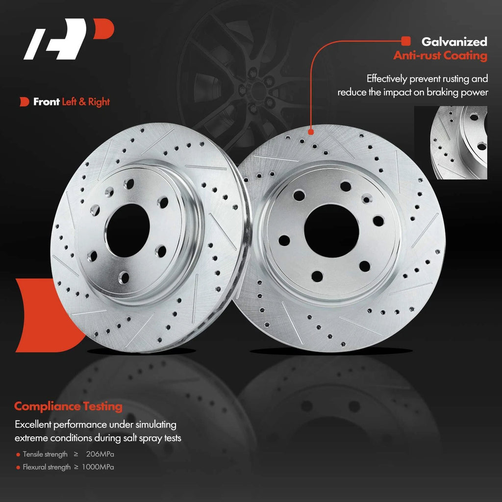 Drilled and Slotted Brake Rotors & Pads for Buick Enclave (2008–2017)