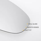 Heated Right Side White Mirror Glass for KIA Ceed (2018–2022)