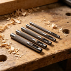 5-Piece Leather Hole Puncher Kit - Steel Hollow Drilling Tools 3-8mm