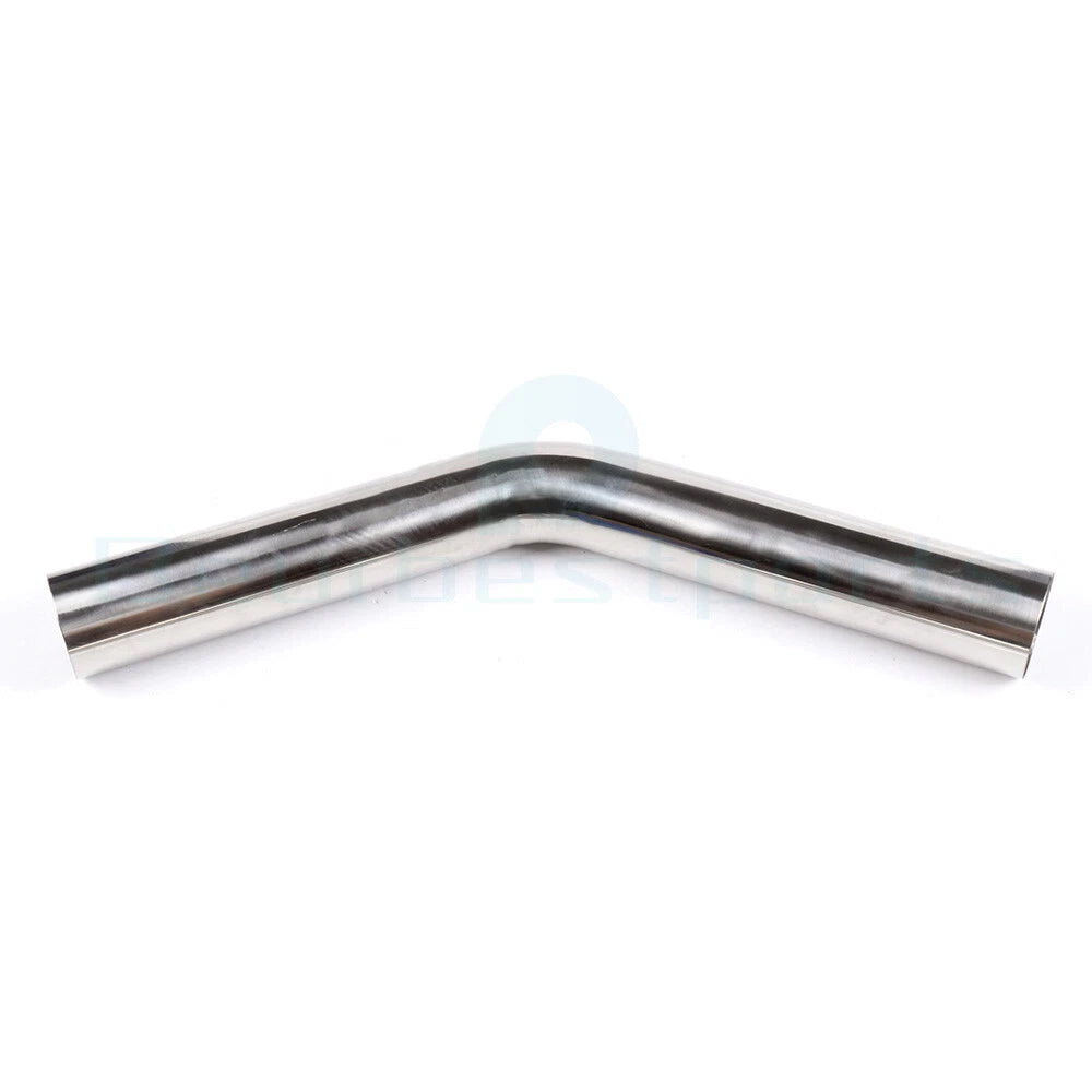 2.5" T-304 Stainless Steel Exhaust Tube Pipe for Universal Applications (N/A)