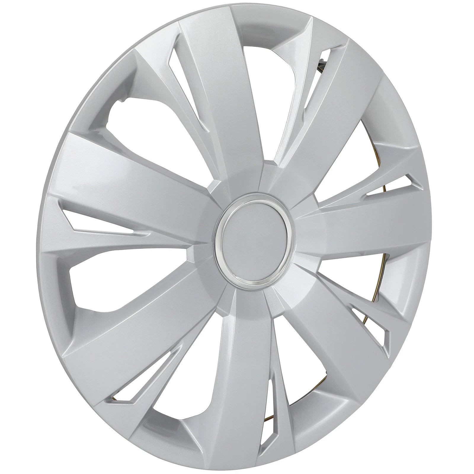 Set of 4 15 Inch Silver Wheel Hub Caps Wheel Cover Trim Kit