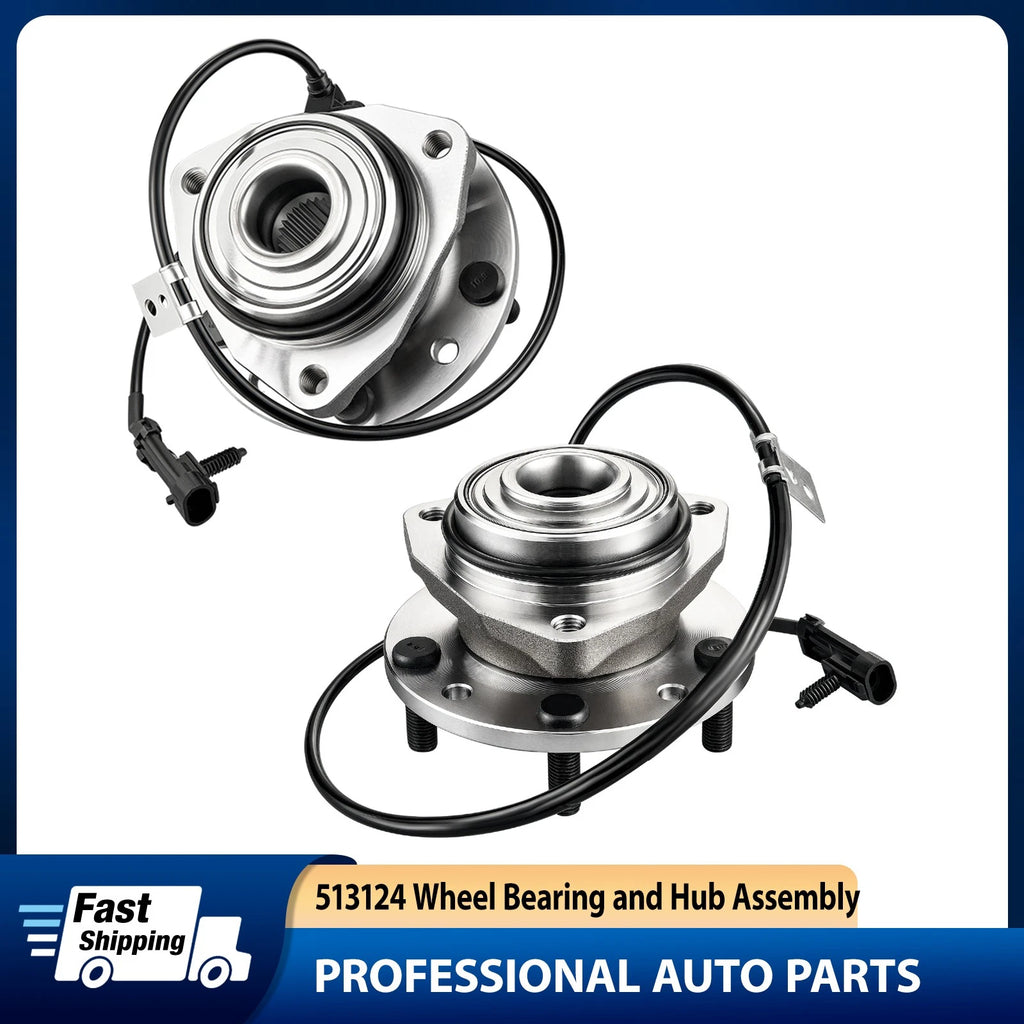 4WD Front Wheel Bearing and Hub for Chevy Blazer S10 GMC Jimmy Sonoma (1997–2005)