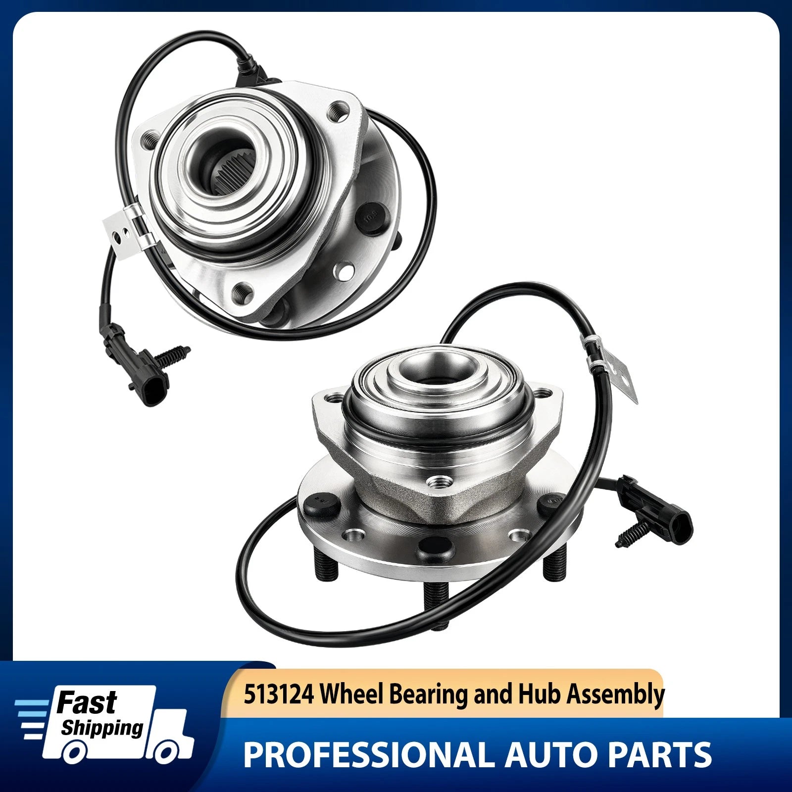 4WD Front Wheel Bearing and Hub for Chevy Blazer S10 GMC Jimmy Sonoma (1997–2005)