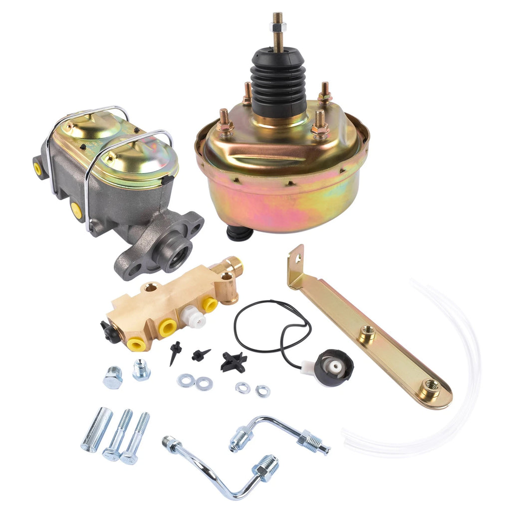 7" Zinc Brake Booster with 1" Master Cylinder & Disc/Drum Valve Kit