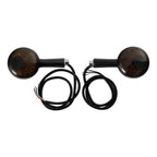 Black LED Amber Rear Turn Signals for Harley Sportster XL (1992-2022)