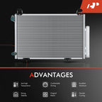 A/C Condenser with Receiver Drier & Bracket for Toyota Echo (2003â2005)