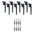 Set of 8 Ignition Coils & Denso Platinum Spark Plugs for Aviator Mustang (2003–2005)