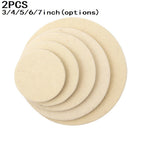 2pcs Wool Felt Polishing Pad Wheel for Glass Stainless Steel