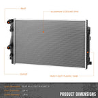 Aluminum Core Cooling Radiator DPI-13827 for Audi A3/VW Jetta 2015–2021