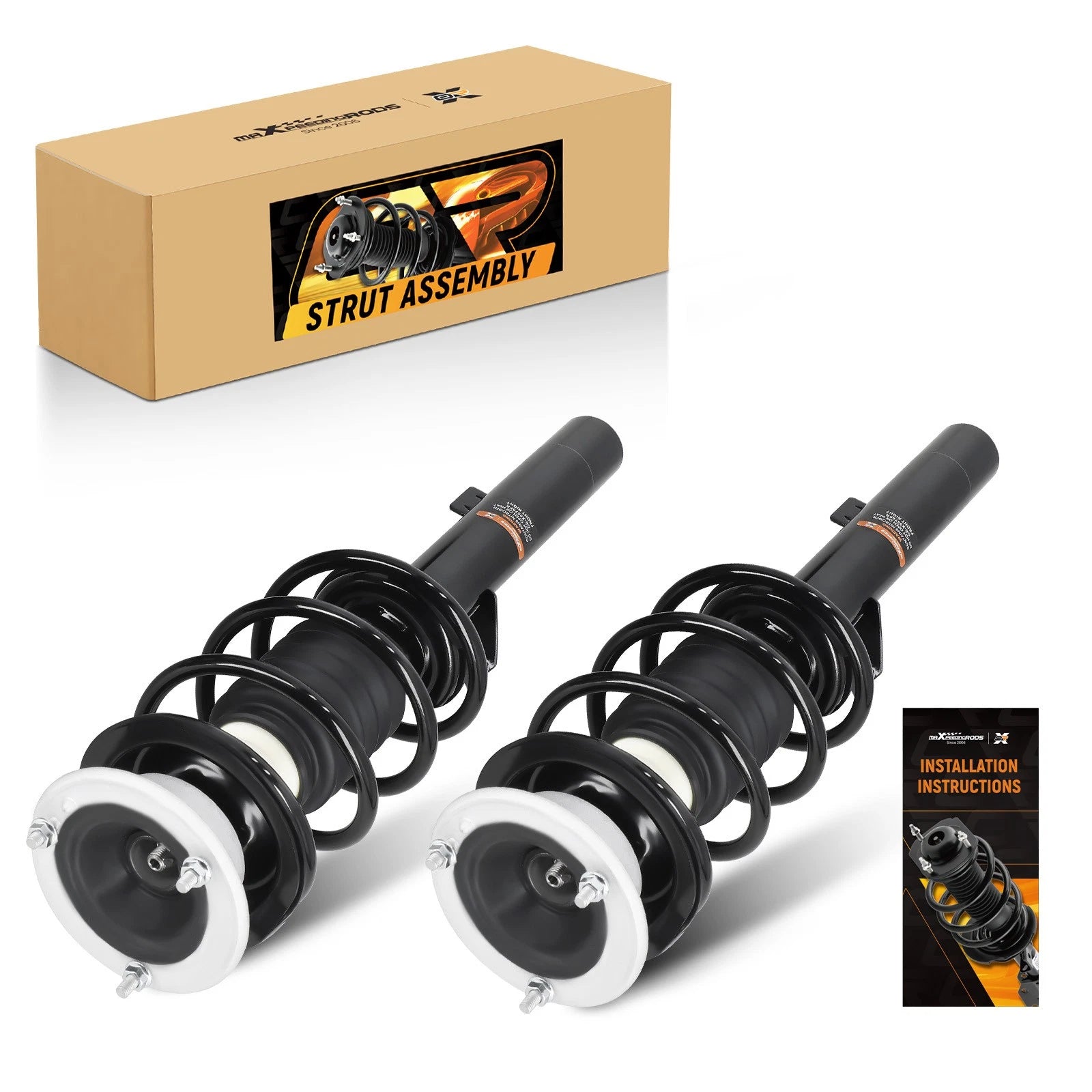 2X Front Strut Coil Spring Assembly for BMW 335IS 335D 335I 330I 325I 323I
