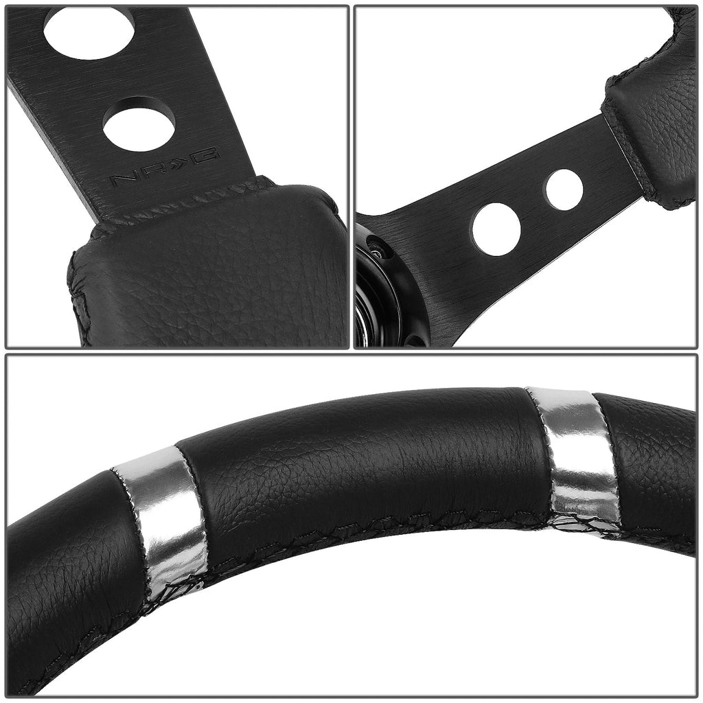 NRG 350mm Deep Dish Racing Steering Wheel for Universal (RST-016R-SL)