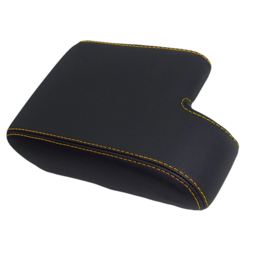 Center Console Armrest Cover for BMW E36 (1992–1999) Yellow Stitch