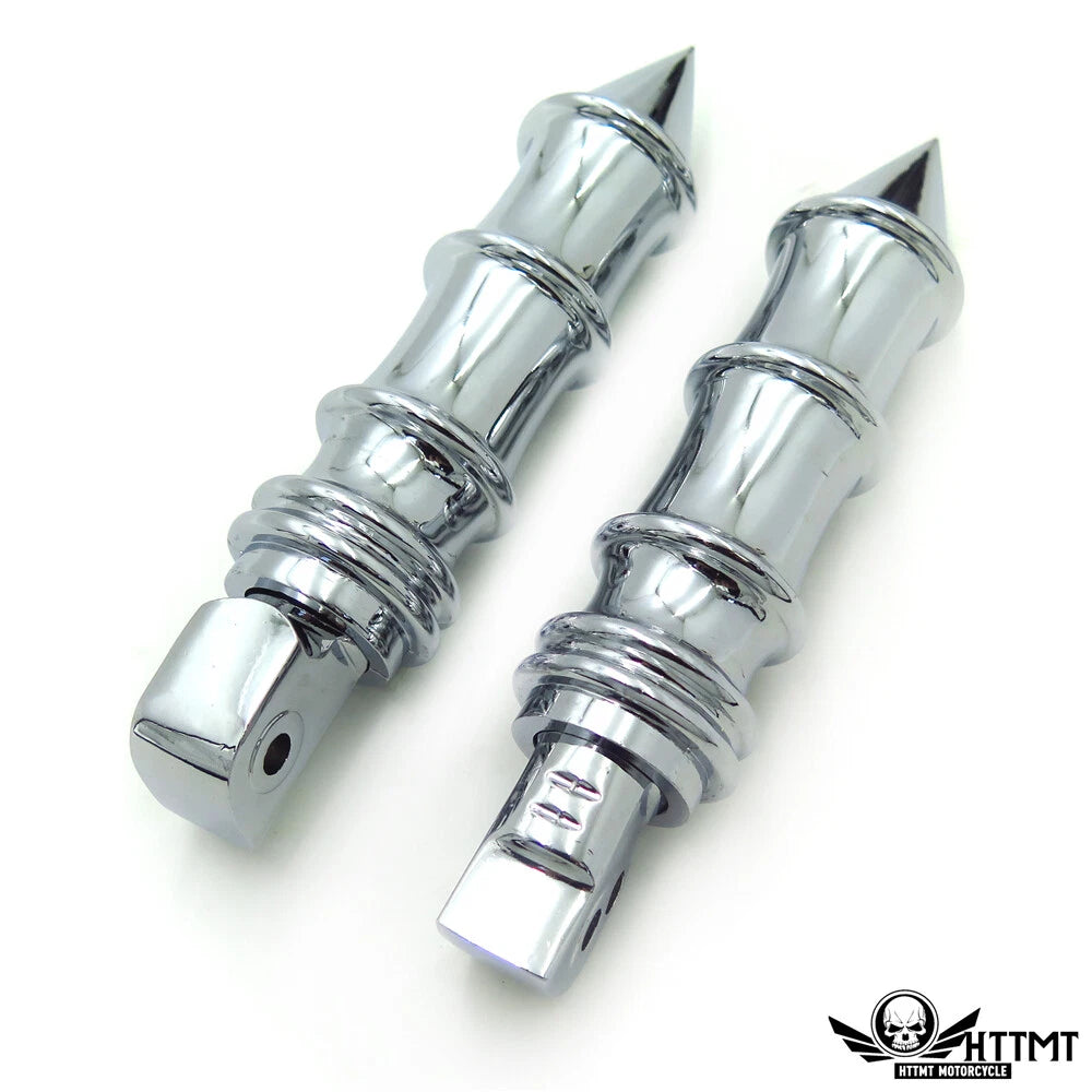 Spike Bamboo Footpegs for Yamaha V-Star 1000 650 Royal Star V-Max (1999–2019)