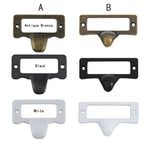 Set of 12 Drawer Cabinet Frame Label Tag Holders for