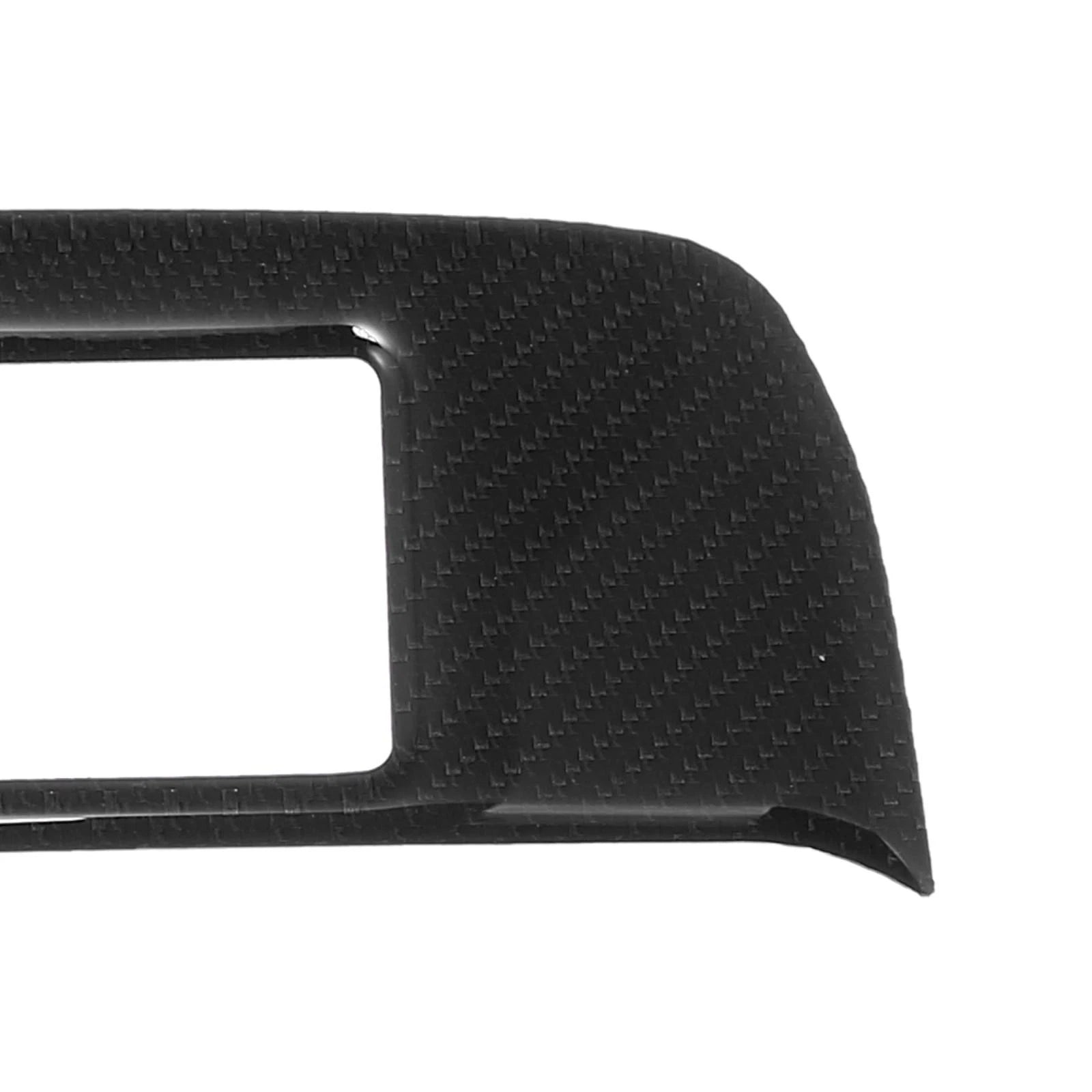 Black Carbon Fiber CD Panel Sticker Trim for Chevrolet Camaro (2010–2015)