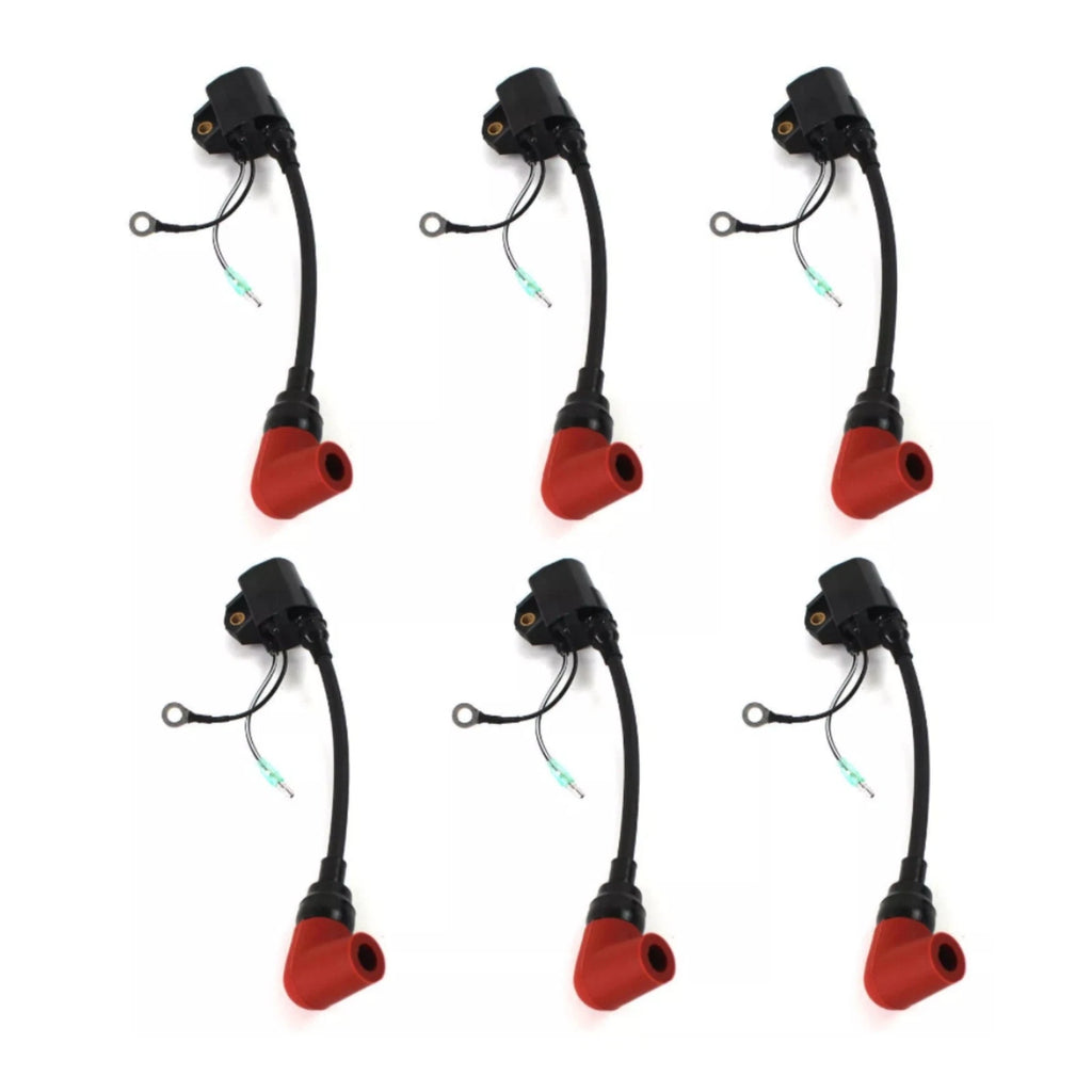 Set of 6 Ignition Coils for Yamaha 100HP 150HP 175HP 200HP 225HP
