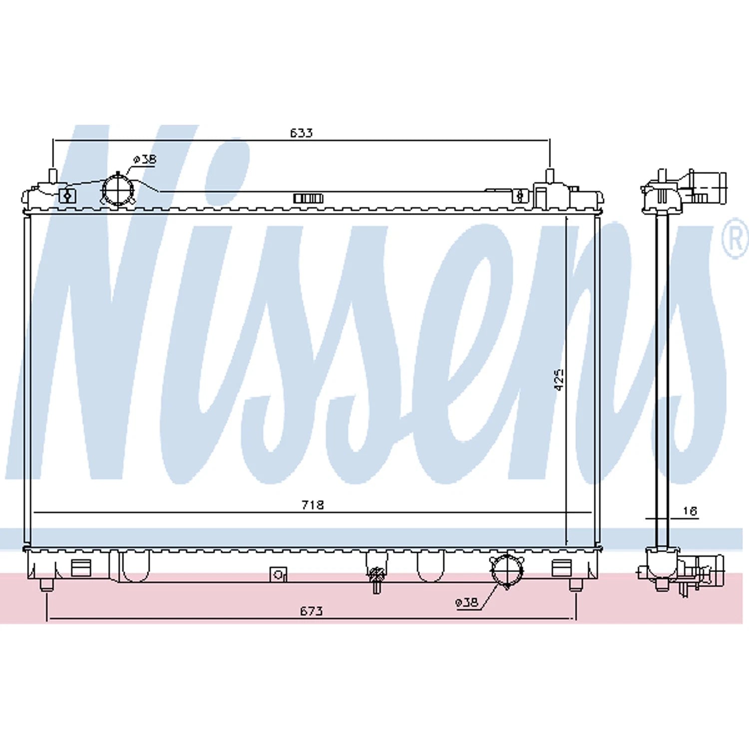 Replacement Plastic/Aluminum Auxiliary Radiator (See compatibility Chart)