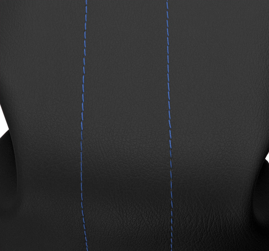 Leather Console Lid Armrest Cover for Ford Expedition (1997–2002) Blue Stitch