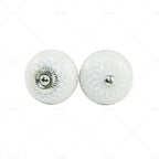 6X Vintage Ceramic Cupboard Door Knobs for Drawer Pulls