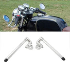 35MM 7/8" Clip-On Handlebar for Universal Cafe Racer - Silver