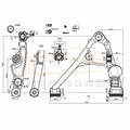 Set of 4 Front Upper & Lower Control Arms Kit for GMC Yukon XL 1500 (2000–2006)