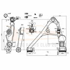 Set of 4 Front Upper & Lower Control Arms Kit for GMC Yukon XL 1500 (2000–2006)