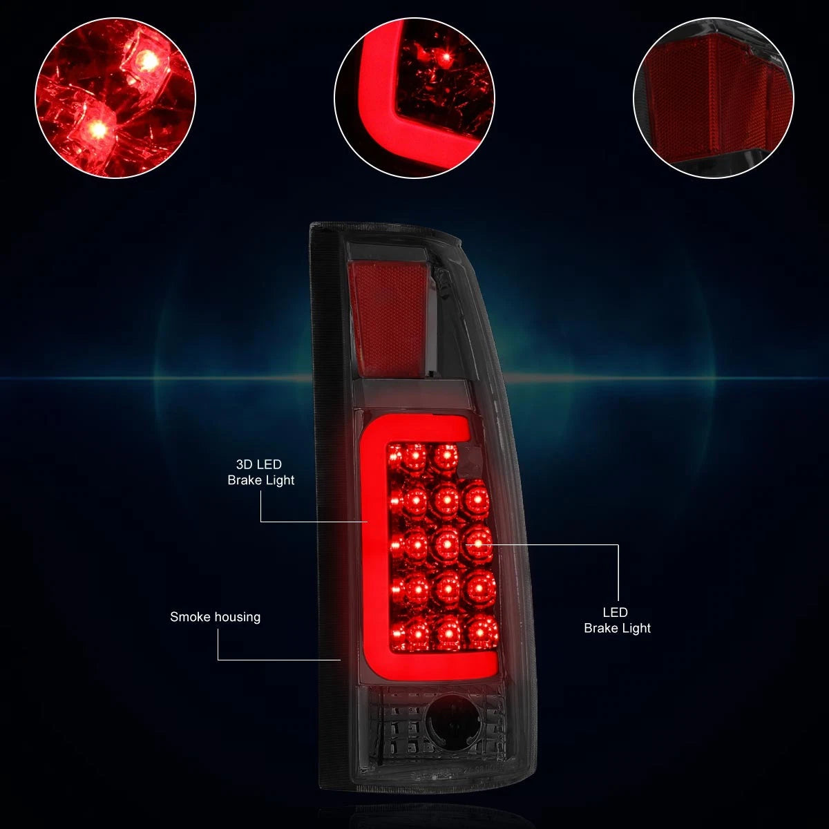 Full LED High Mount Third Tail Brake Light for Nissan Cube (2009–2014)