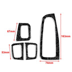 4 Pcs Window Switch Panel Trim for Benz C Class W205/S205 (2015-2021)