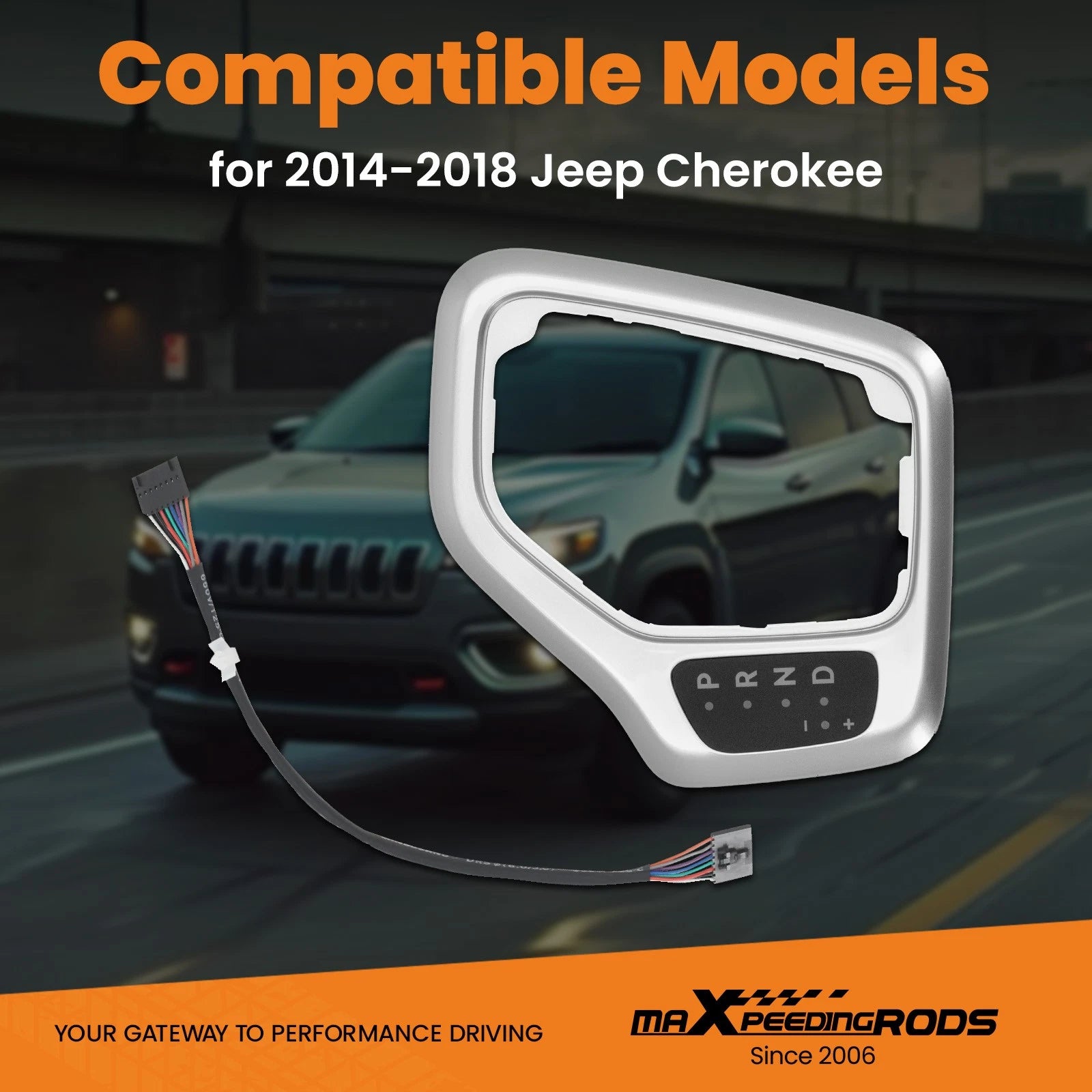 Transmission Shifter Bezel for Jeep Cherokee (2014–2018) 68413957AA