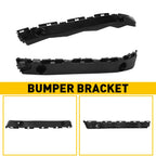 Set of 2 Black Front Bumper Brackets for Toyota Sienna (2011–2020)