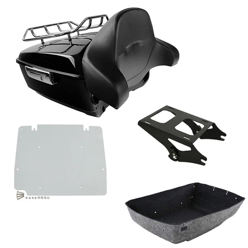 Trunk Backrest Mount Rack Plate for Harley Touring Electra Glide (2014–2026)