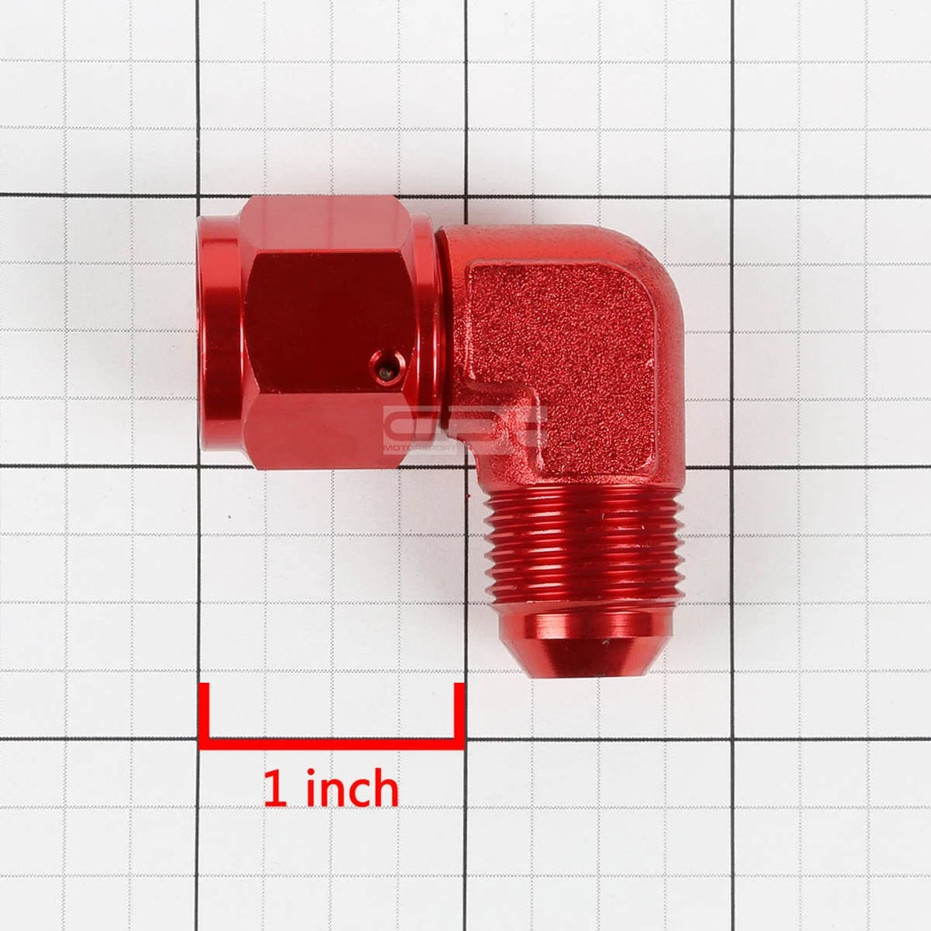 8AN 90 Degree Bulkhead Flare Fitting for Universal Applications (AN-8)