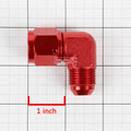 8AN 90 Degree Bulkhead Flare Fitting for Universal Applications (AN-8)